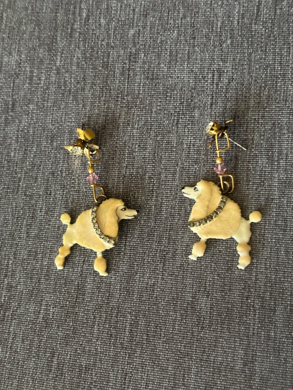 Lunch At The Ritz 80s Poodle Earrings